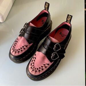 Dr. Martens Lazy Oaf Heart Buckle Creeper Shoes